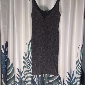 Black multi colored  glitter dress